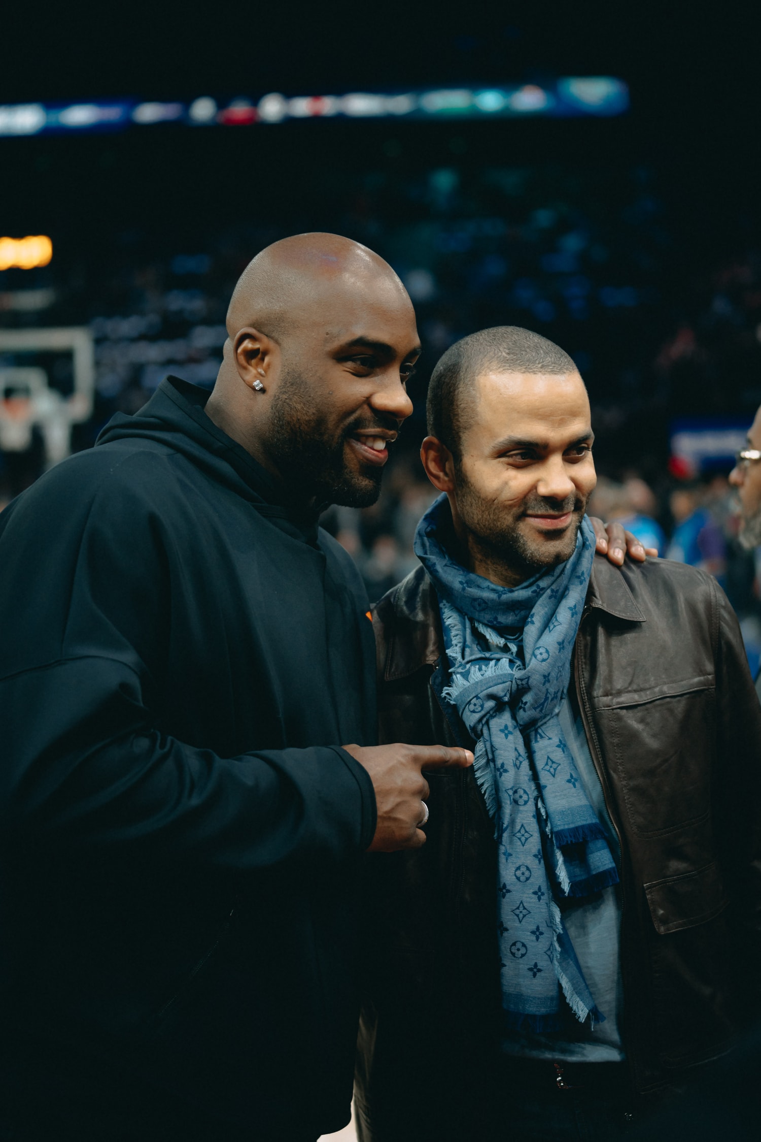 Mbappé, Neymar... Le PSG en force courtside du NBA Global Game de Paris