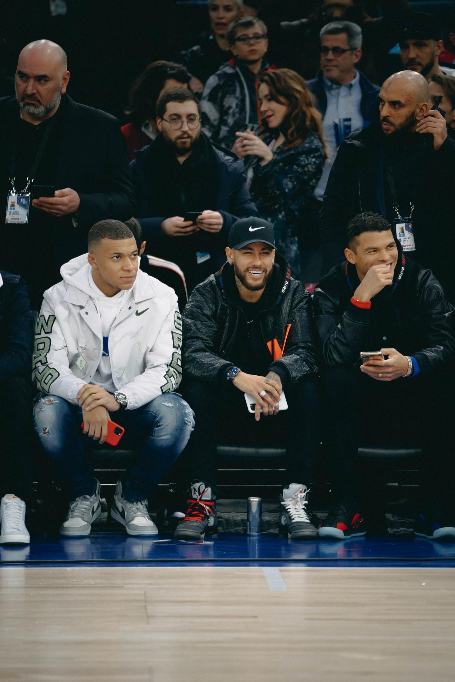 Mbappé, Neymar... Le PSG en force courtside du NBA Global Game de Paris