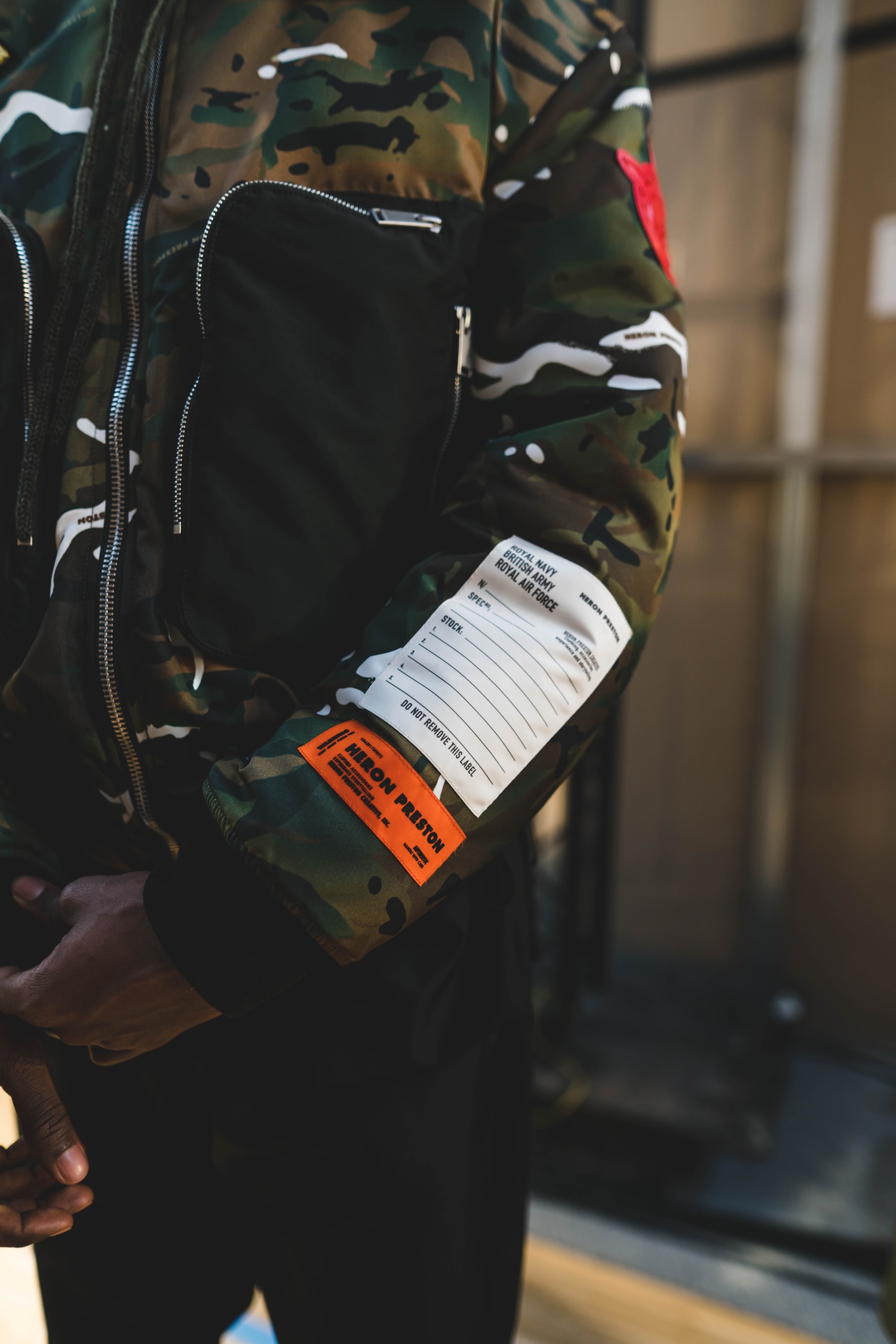 Photos backstage Heron Preston 