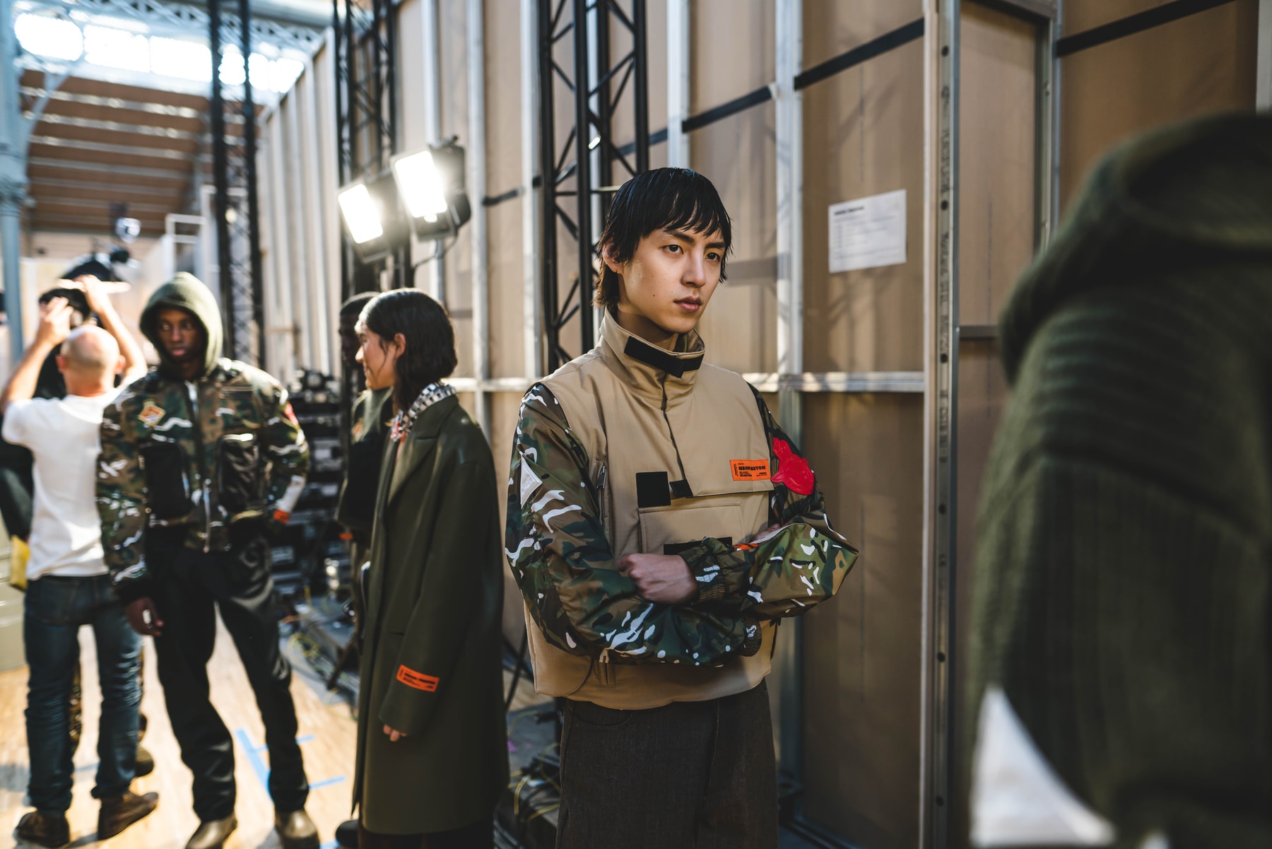 Photos backstage Heron Preston 