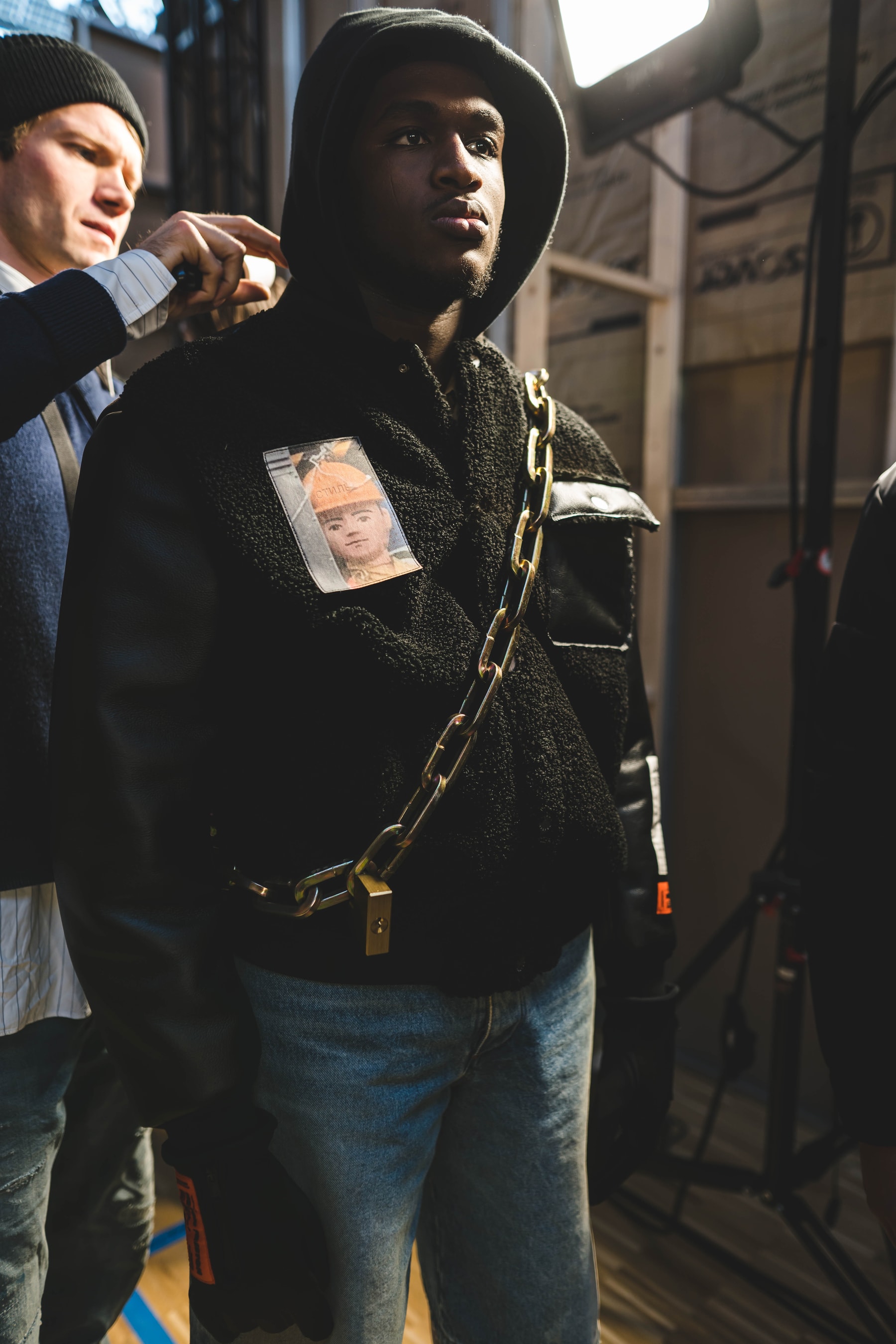 Photos backstage Heron Preston 