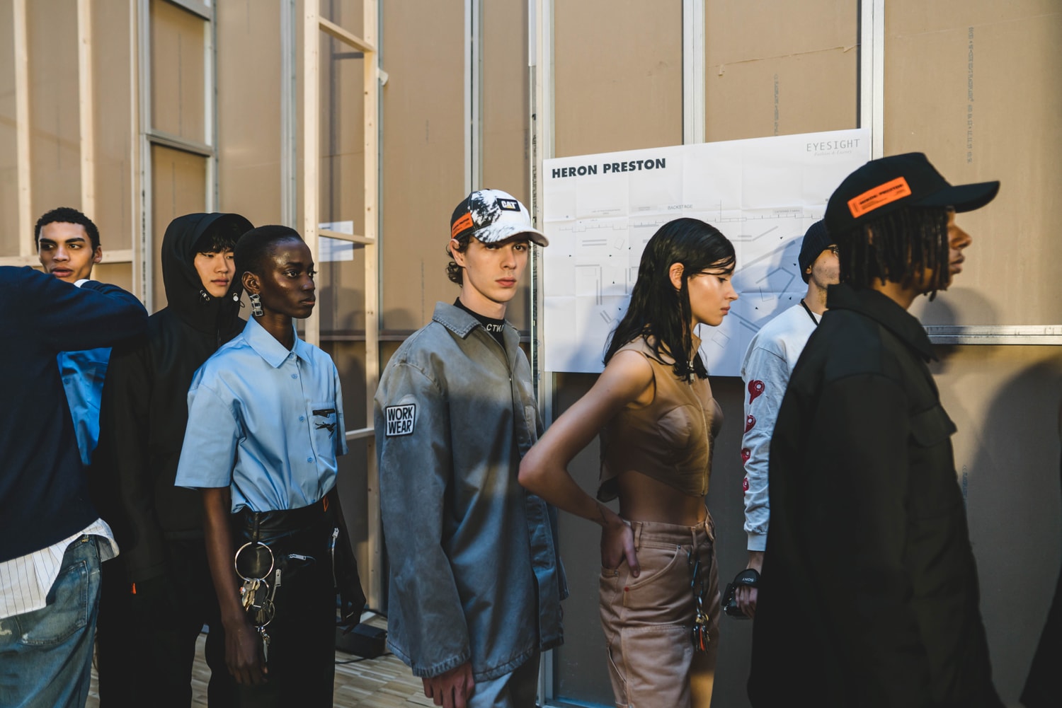 Photos backstage Heron Preston 