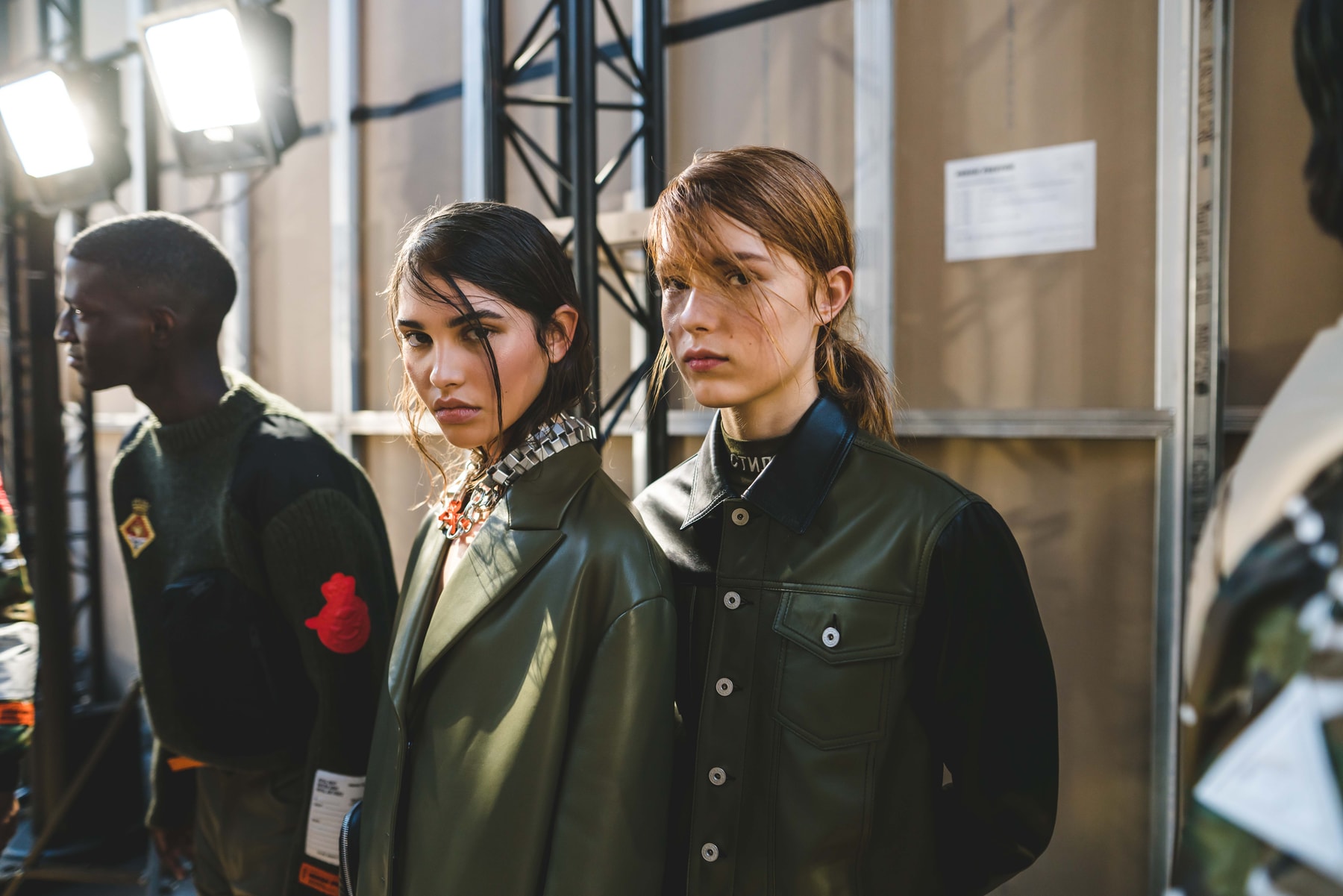 Photos backstage Heron Preston 