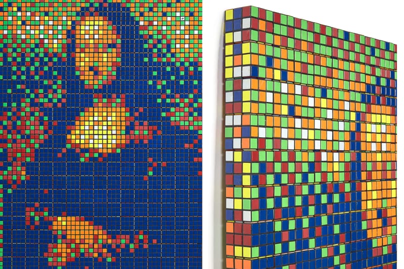 La Joconde d'Invader confectionnée de Rubik's Cubes bat un nouveau record du monde