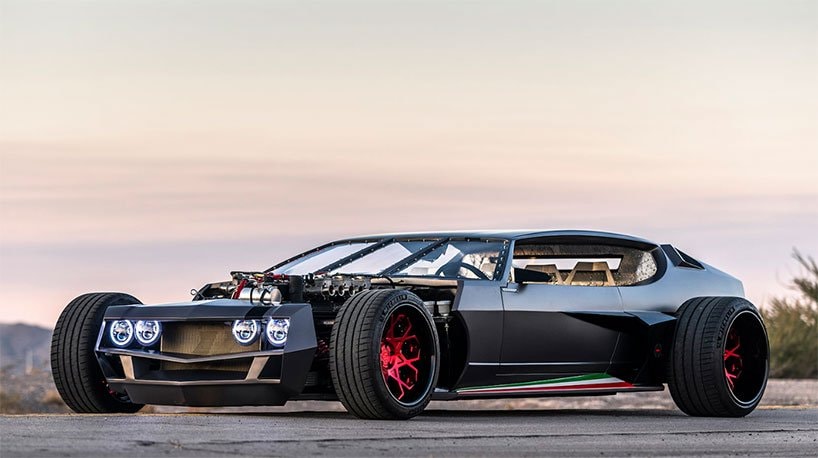 La Lamborghini imaginée par le studio français danton art kustoms est mise aux enchères