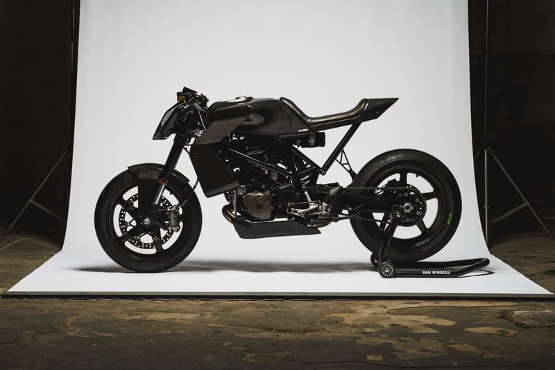 Ce nouveau moto custom de Bad Winners a été spécialement imaginé pour le pilote de F1 Charles Leclerc