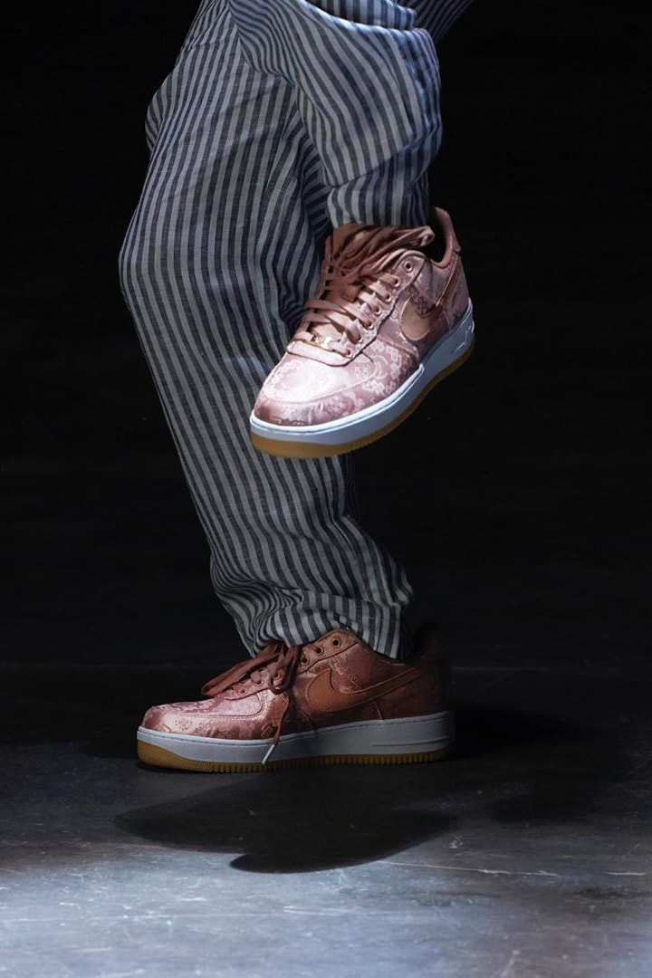 CLOT Nike Air Force 1 Rose Gold
