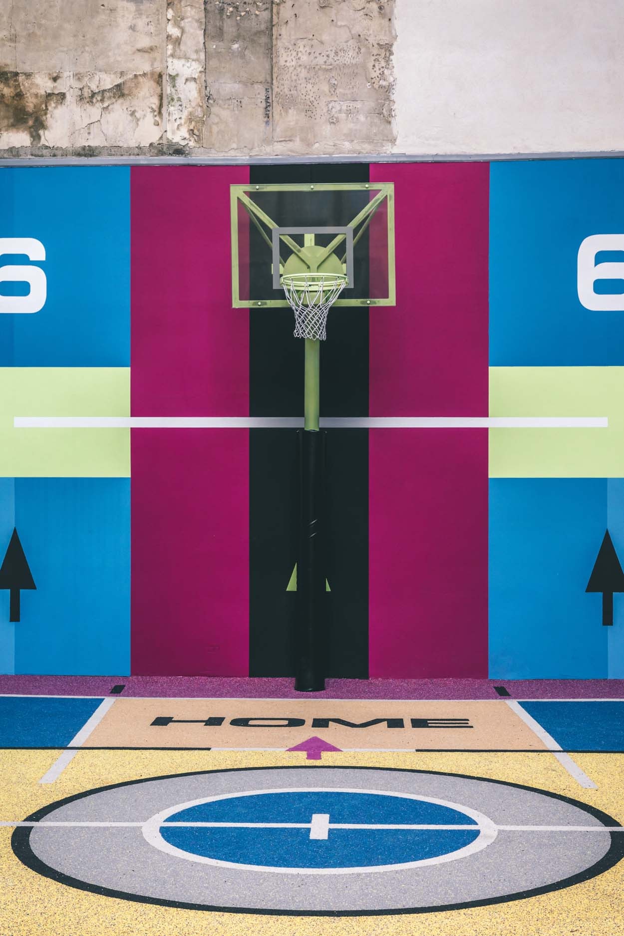 Pigalle présente son nouveau terrain de basketball
