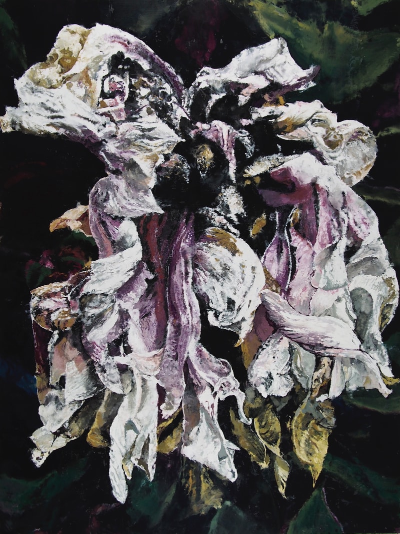 Le peintre Philippe Cognée se questionne sur la relation végétale et animale dans son exposition à la Galerie Templon