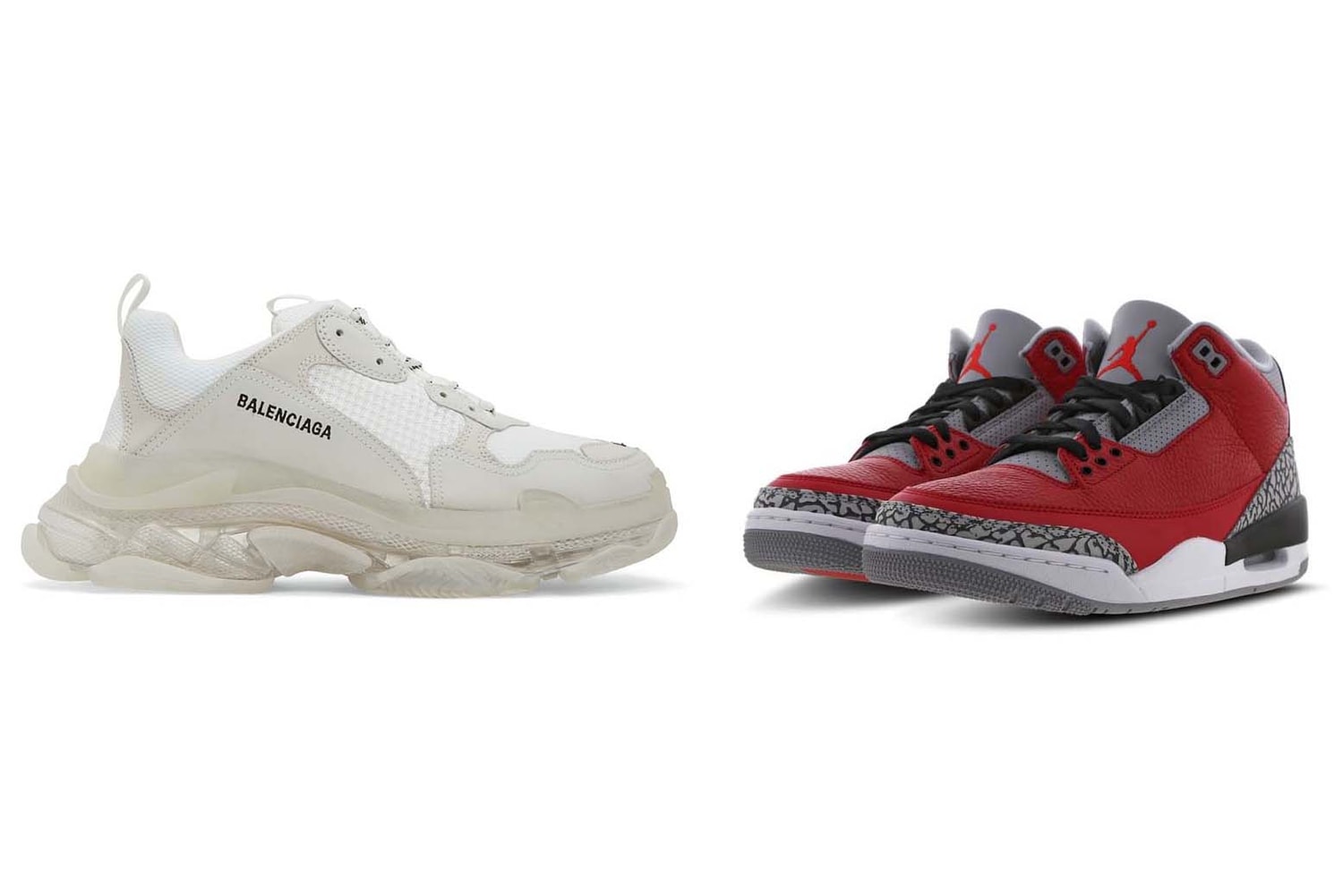 Balenciaga, Jordan, adidas... Sélection de sneakers