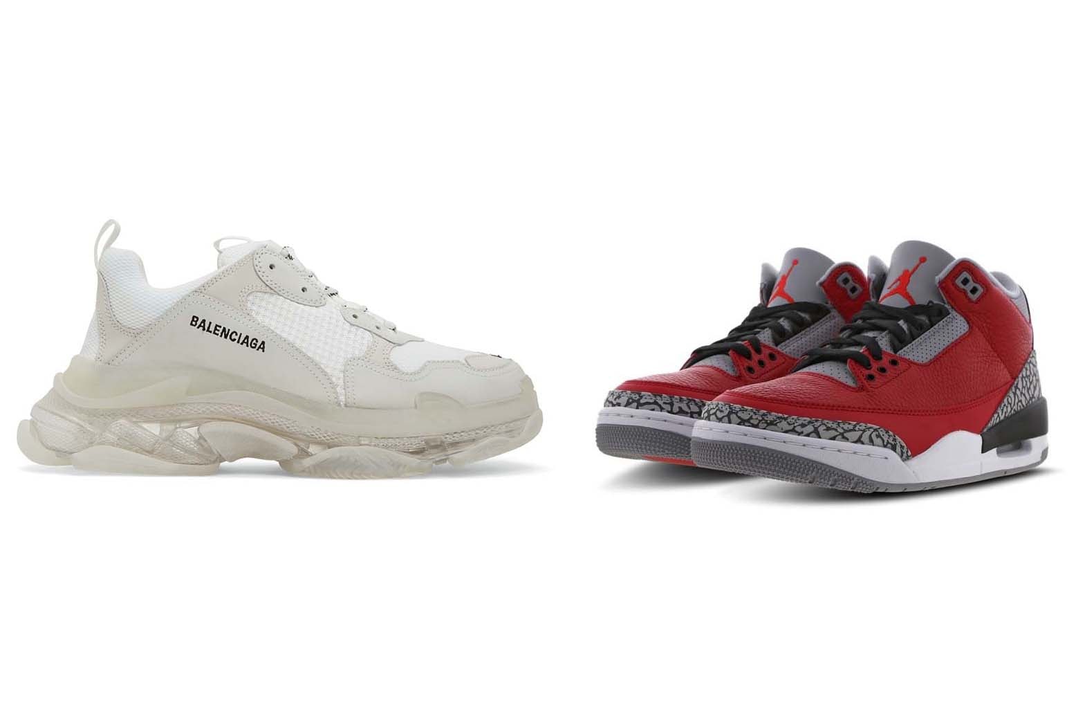 Balenciaga, Jordan, adidas... Sélection de sneakers