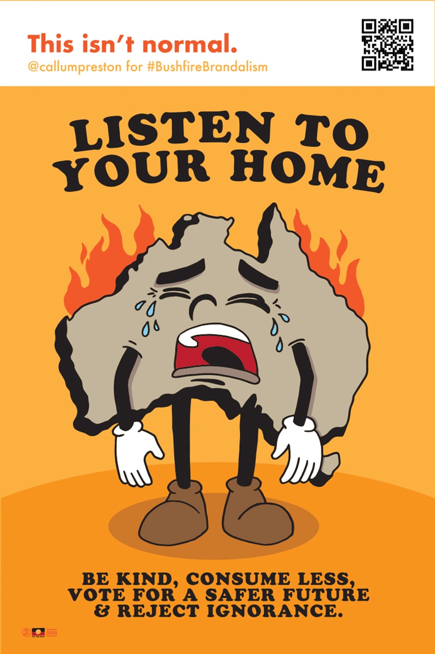 Photos Bushfire Brandalism