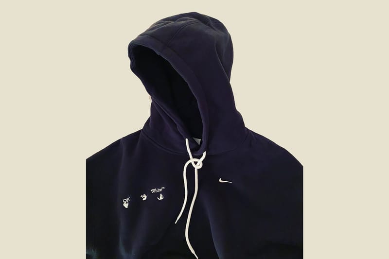 Virgil Abloh dévoile un hoodie inédit en collab avec Nike, le premier avec le nouveau logo Off-White™