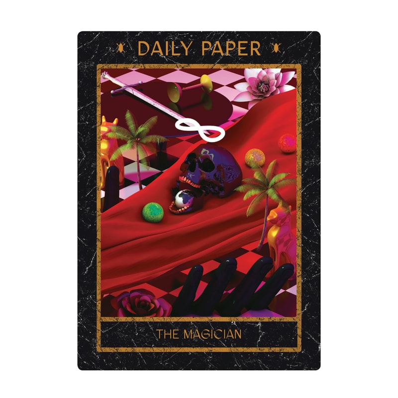 Daily Paper et l'artiste ghanéen David Alabo imaginent une collection avec des cartes de tarot afro-surréaliste