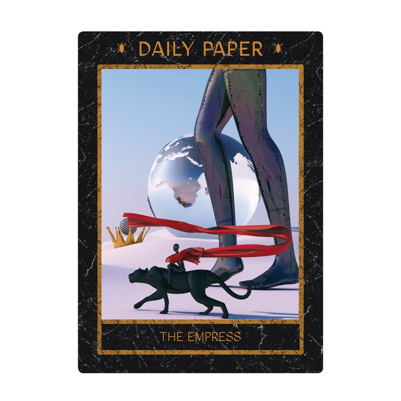 Daily Paper et l'artiste ghanéen David Alabo imaginent une collection avec des cartes de tarot afro-surréaliste