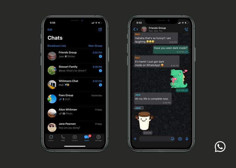 WhatsApp passe enfin au dark mode et voici comment l'activer