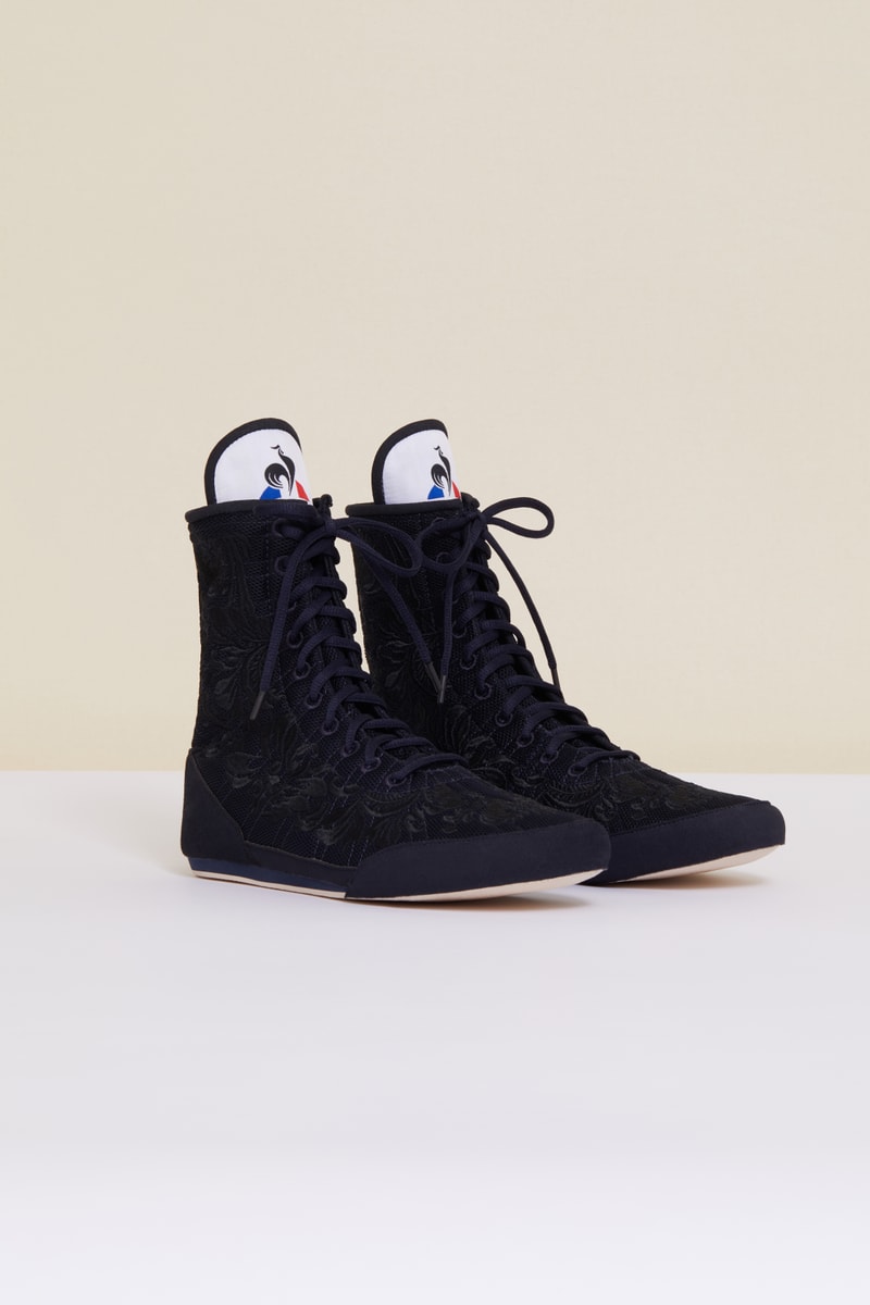 Le coq sportif dévoile une sneaker de boxe brodée en collaboration avec la maison de luxe Patou