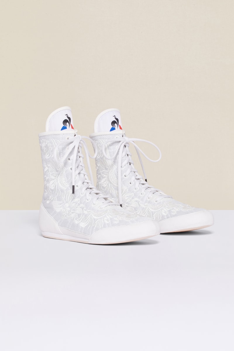 Le coq sportif dévoile une sneaker de boxe brodée en collaboration avec la maison de luxe Patou