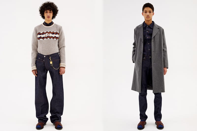 Nouvelles coupes de jeans et imprimés audacieux dans la collection Automne/Hiver 2020 d'A.P.C.