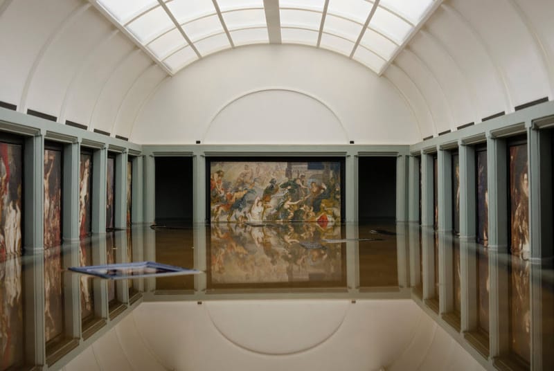 Le Louvre inondé, l'artiste Tezi Gabunia imagine les catastrophes de demain
