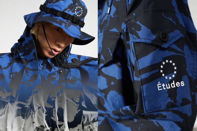 Études dévoile une collaboration technique full camo avec le label anglais ArkAir