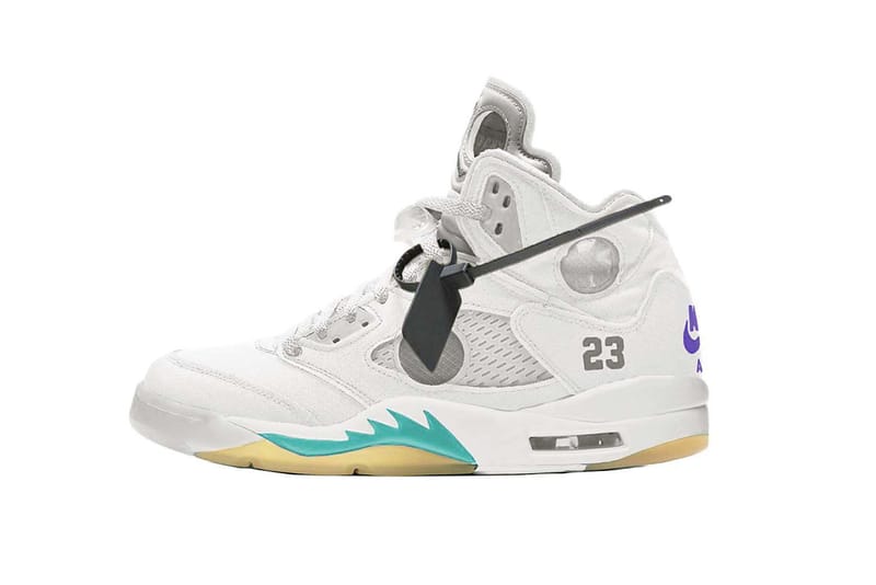 La Off-White™ x Air Jordan 5 apparaît dans un coloris inédit