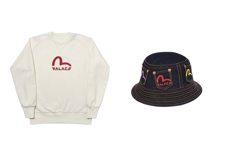 Voici toutes les pièces de la collab Palace x EVISU