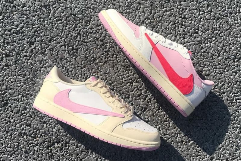 Un premier aperçu du futur Travis Scott x Air Jordan 1 « Pink Pack »