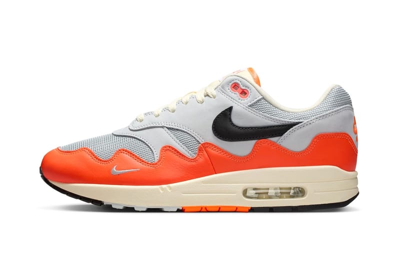 Premières images officielles des Patta x Nike Air Max 1 Waves "Hyper Crimson"