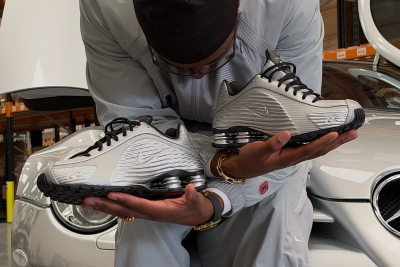 Corteiz dévoile un premier aperçu de la future Nike Shox R419 « Metallic Silver »