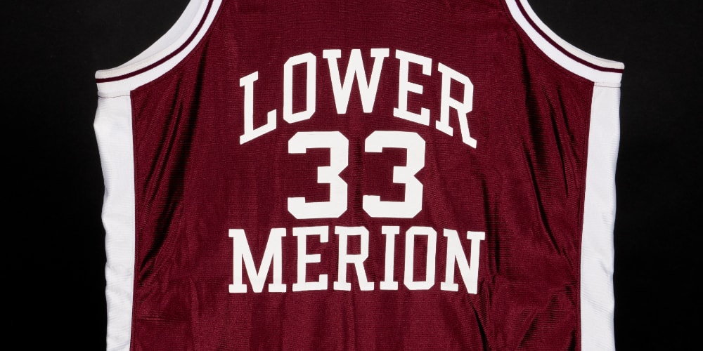 Photo: hypebeast.com Kobe bryant game worn lower merion high school jersey record million usd sale sothebys news tw