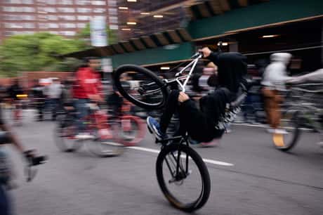 BMX ICON NIGEL SYLVESTER HITS NYC TO CELEBRATE WORLD BICYCLE DAY