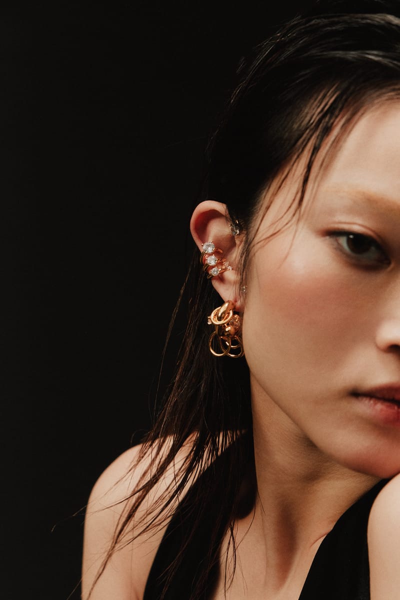 Panconesi Gold Constellation Hoop Earrings