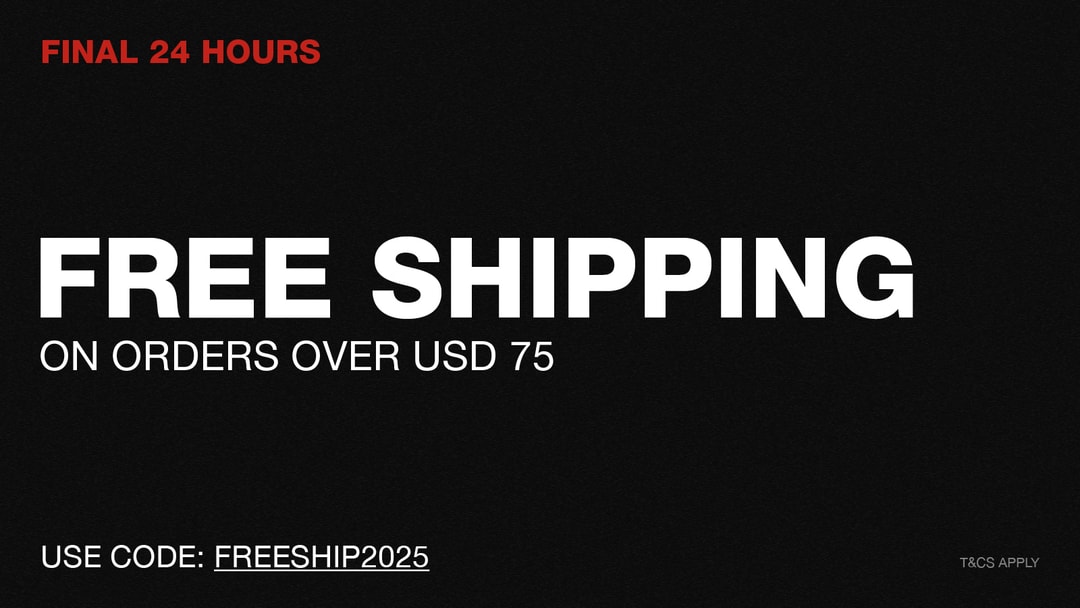 Free Shipping on orders over USD 75