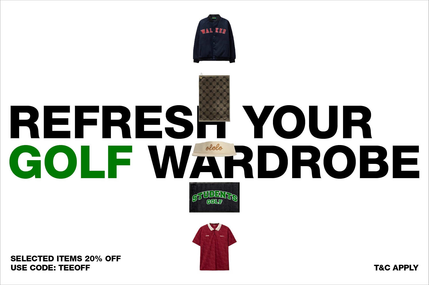 Refresh Your Golf Wardrobe at HBX. 