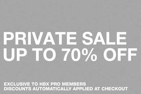HBX Pro Members only.  Login to shop.