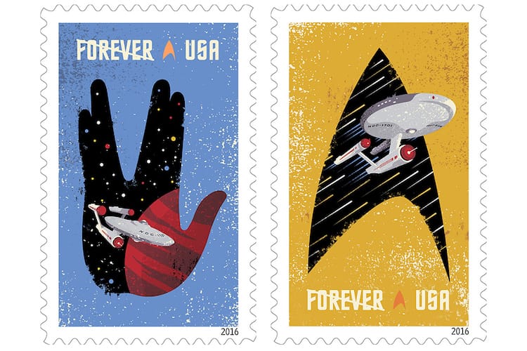 美國郵局即將推出《Star Trek》50 週年紀念郵票