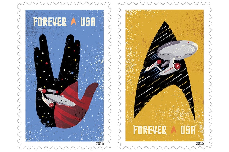 美國郵局即將推出《Star Trek》50 週年紀念郵票