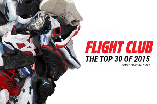 Flight Club 2015 年最高銷量 Top 30 鞋款