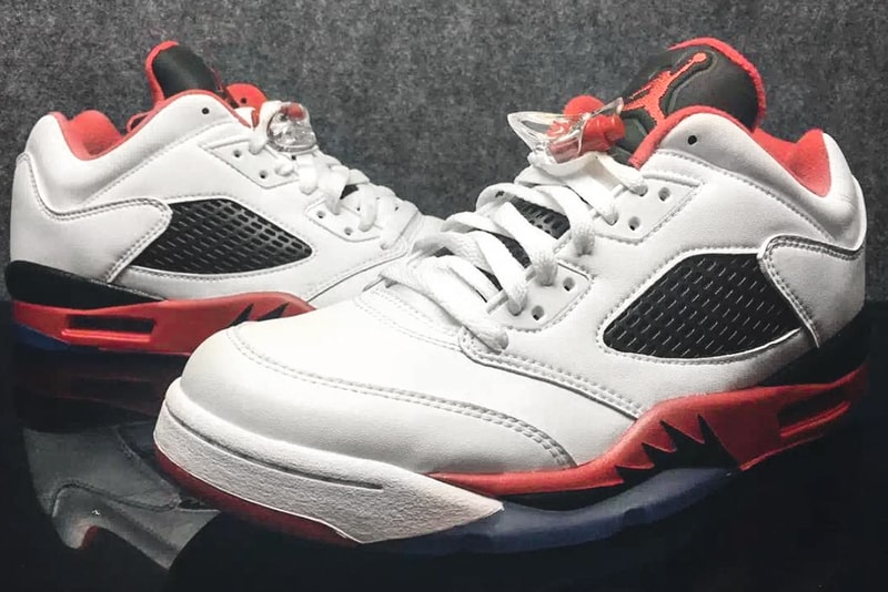 AIR JORDAN 5 LOW FIRE RED RELEASING