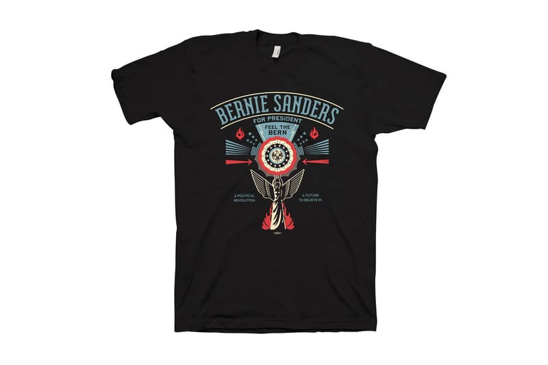 Shepard Fairey 為 Bernie Sanders 推出特別版 T-Shirt 以表支持