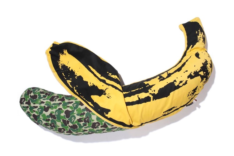 BAPE x Medicom Toy x Andy Warhol 聯名香蕉造型抱枕
