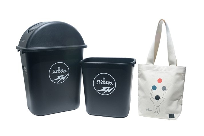 《relax》與 fragment design, Head Porter, Geoff McFetridge 及 Rubbermaid 推出聯名別注系列