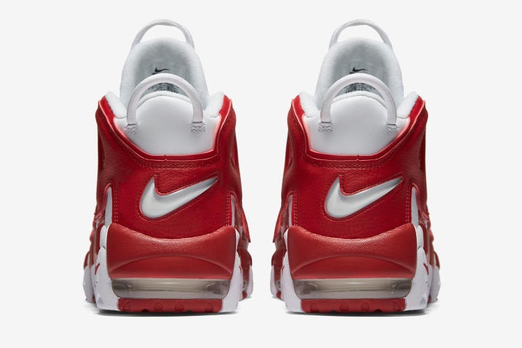 Nike Air More Uptempo 紅白配色