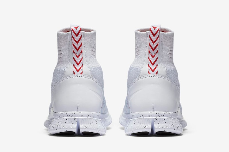 THE NIKE FREE MERCURIAL SUPERFLY TRIPLE WHITE