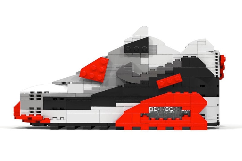 Tom Yoo 打造 LEGO 版 Nike Air Max 90「Infrared」
