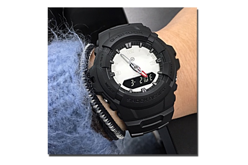 the pool aoyama x g shock black white g 100 1bjf