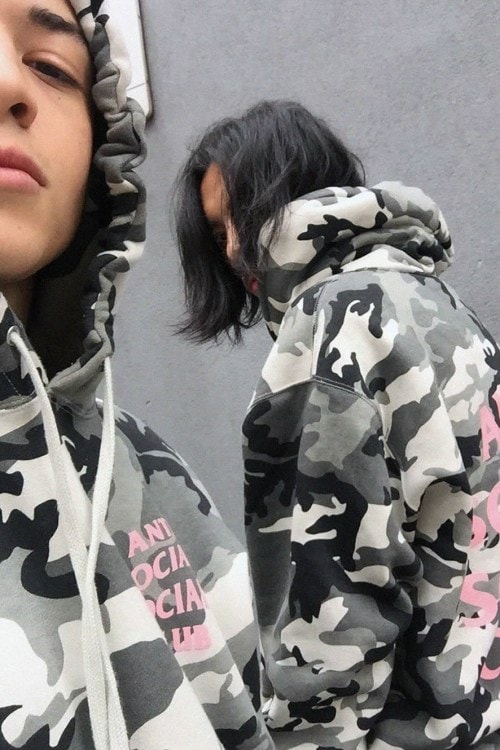 Anti Social Social Club 最新「Snow Camo」連帽衛衣