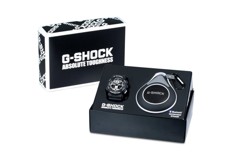 G-Shock GA100BW-1ABT 腕錶與藍牙音響套組
