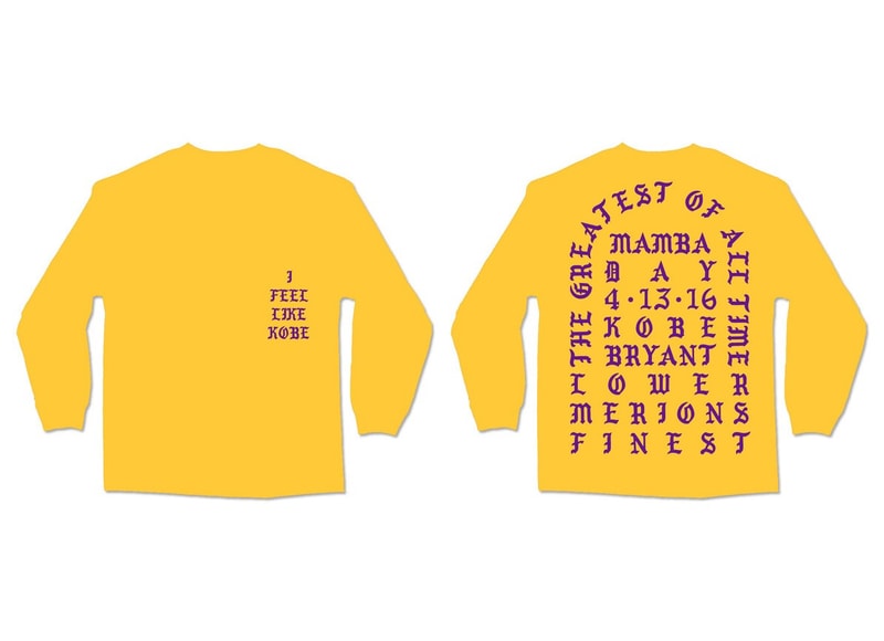 kanye west i feel like kobe crewneck top
